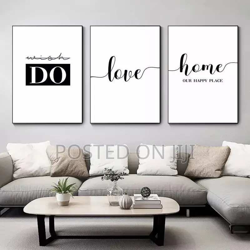 Sorry Simple Phrases and World Map Canvas Posters