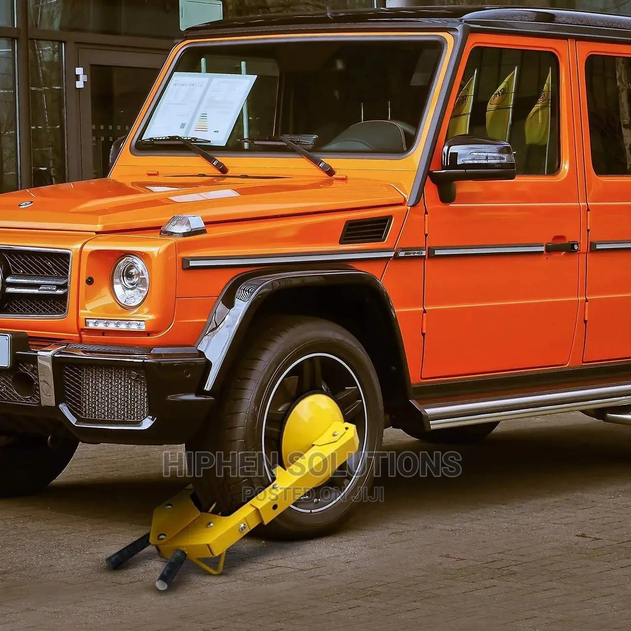 Steel Car / Trucks Wheel Lock Tire Wheel Clamp