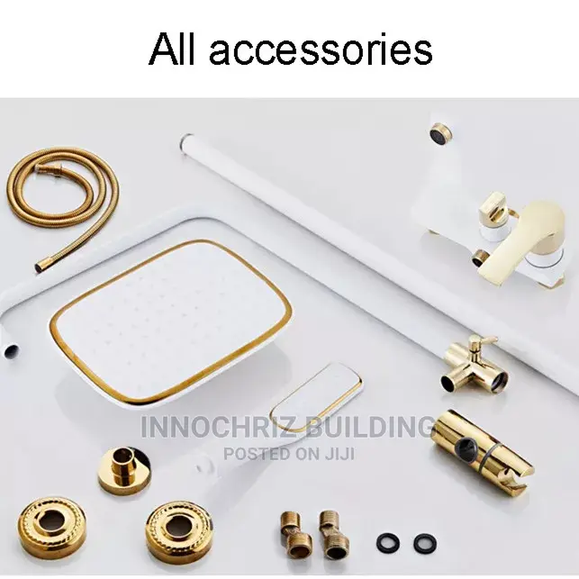 White And Gold Shower