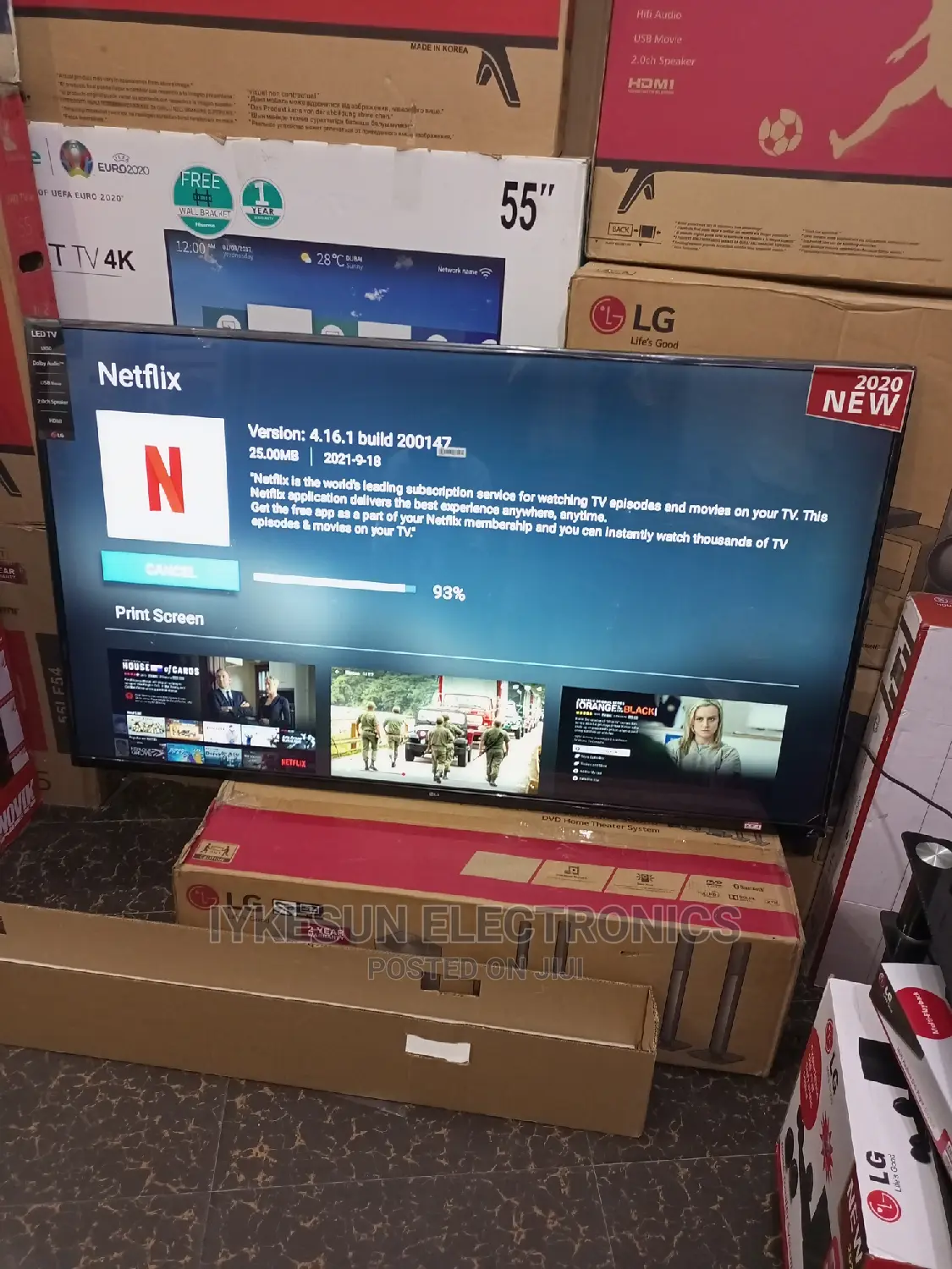 LG TV 75inches Smart TV Youtube Netflix Wisdom Shere 4kuhd