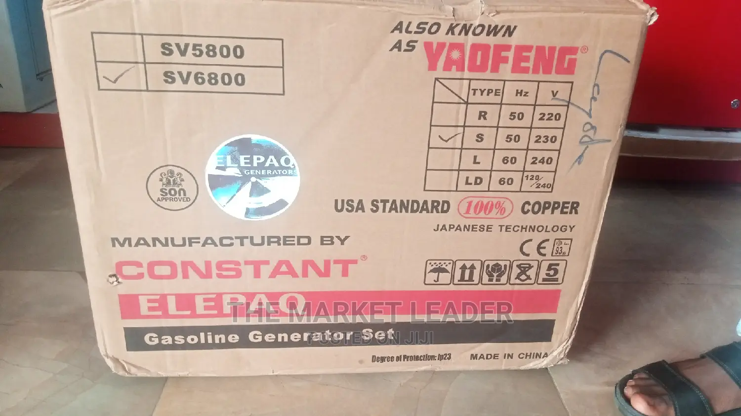 Elepaq 4.5kva Constant Generator Manual Sv6800
