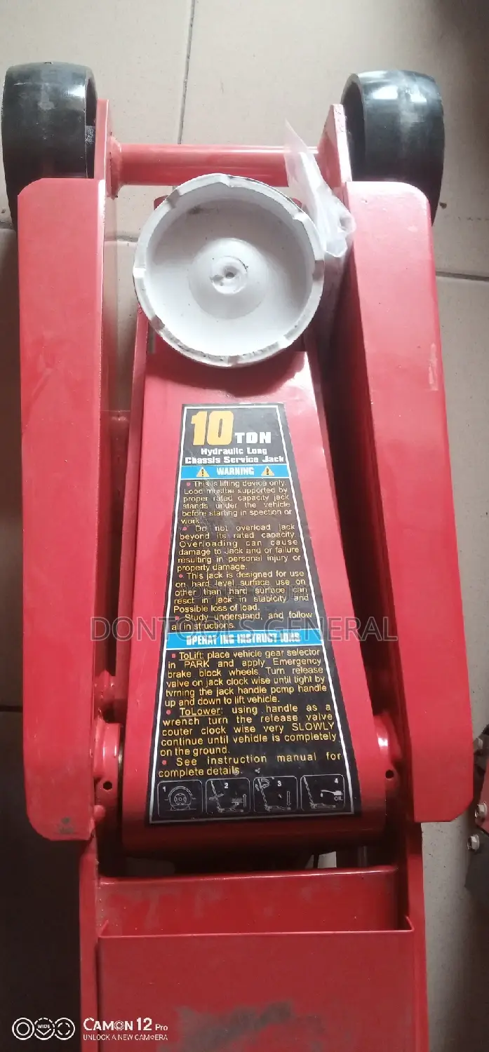 10 Ton Heavy Duty Hydraulic Long Floor Jack Trolley