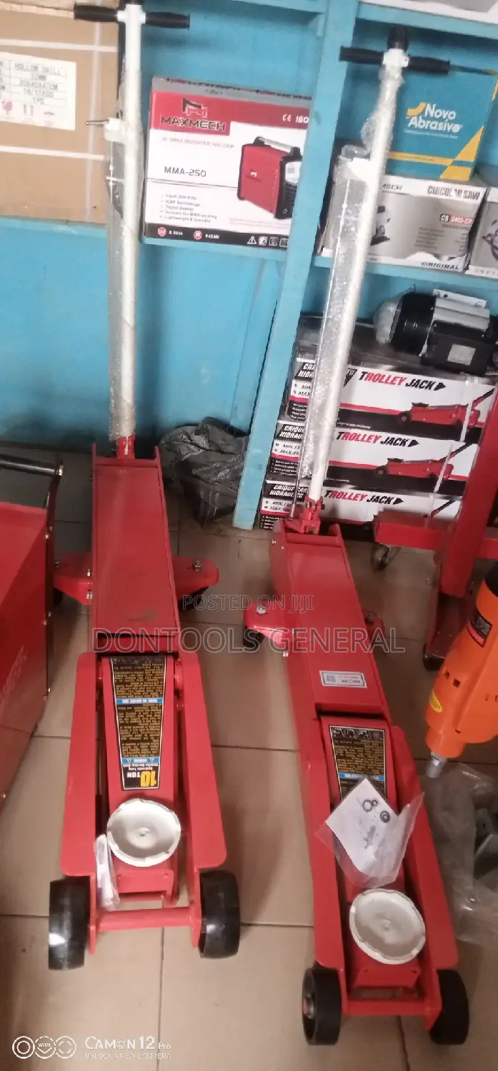 10 Ton Heavy Duty Hydraulic Long Floor Jack Trolley