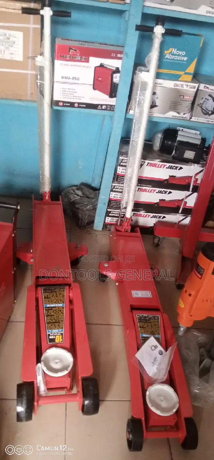 10 Ton Heavy Duty Eurotek Hydraulic Long Floor Jack Trolley