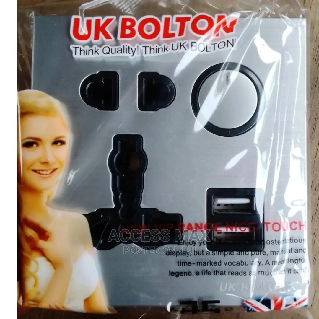 13 Amps Single Socket With 2 Double USB Mouth Available Now
