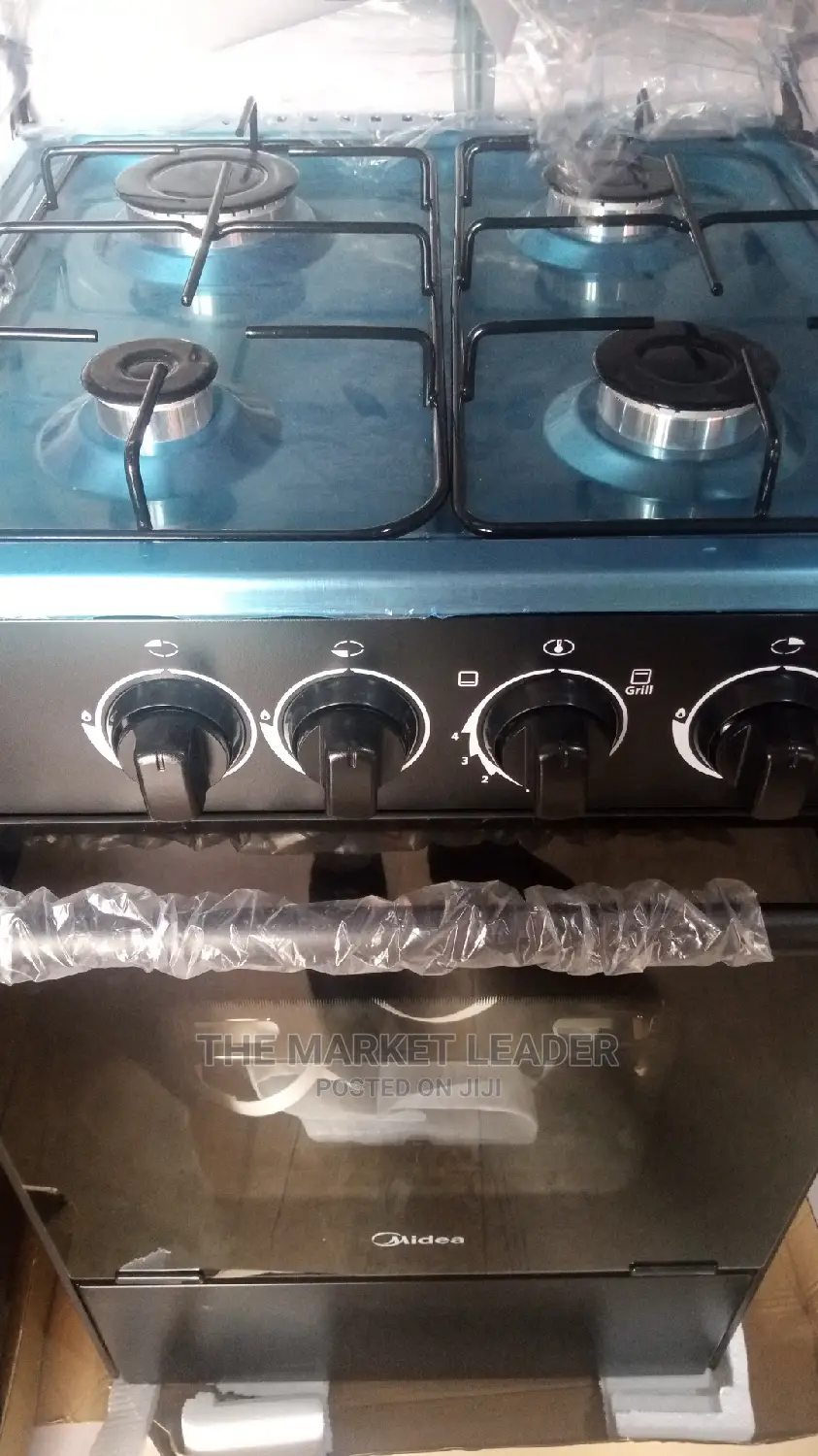 Midea 4-Burner Gas Cooker 50*55 Grill Oven 20bmg4g007-B