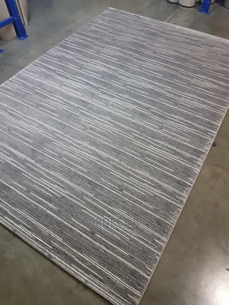 Stripe Lines Grey Designs Center Rugs 5/7 and 7/10