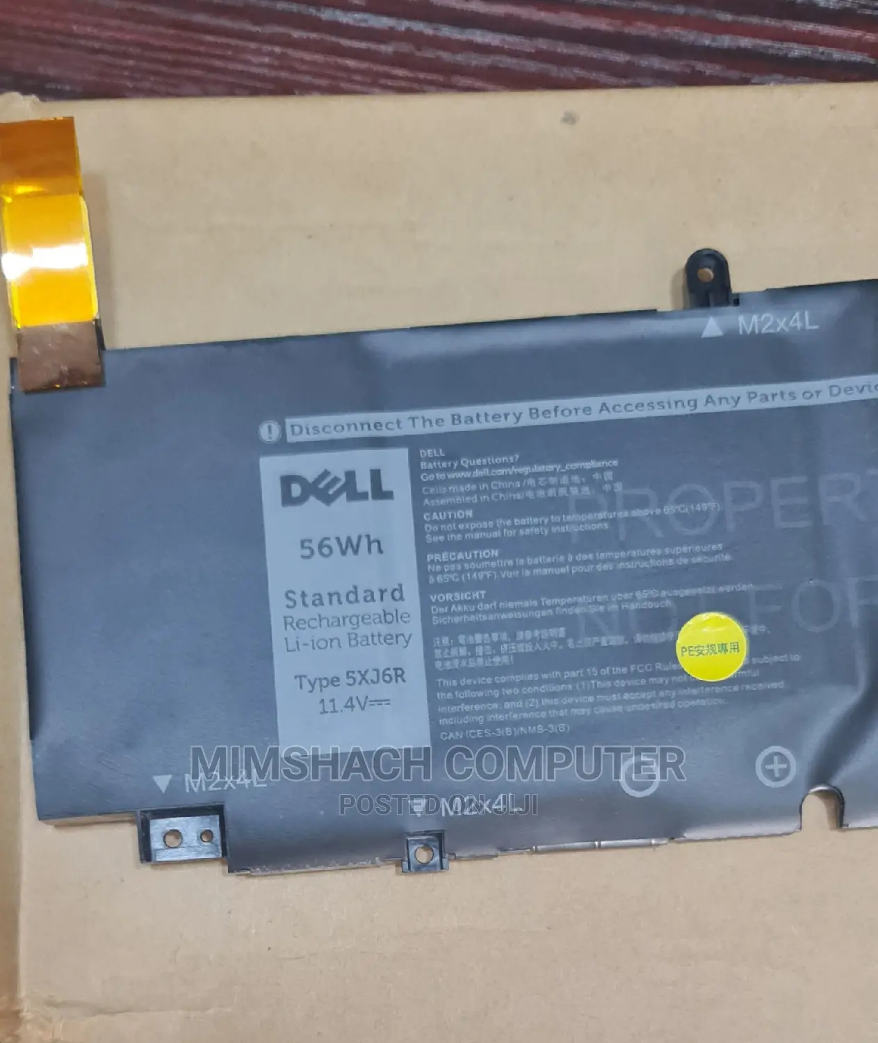 Dell XPS 17 9700 5XJ5R 01RR3 F8CPG Series Battery 56wh
