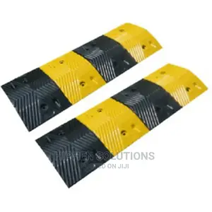 70mm Black Rubber End Cap for 6' Rubber Speed Bump
