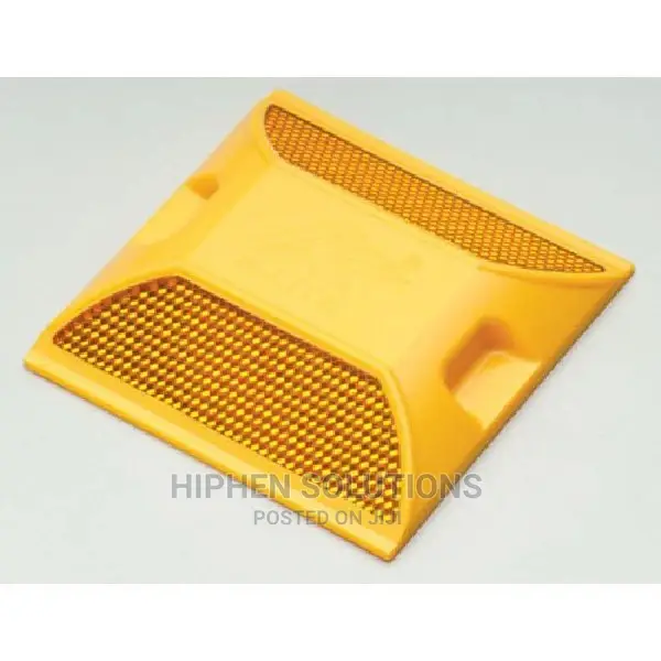 Yellow Plastic Reflective Road Stud