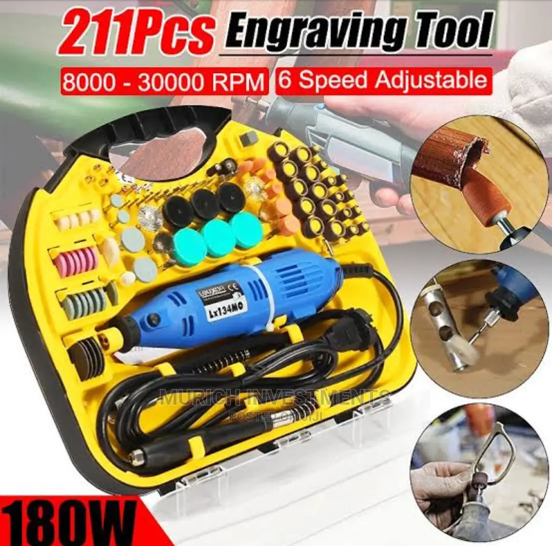 Electric Rotary Drill Grinder Engraver Polisher Tool Set