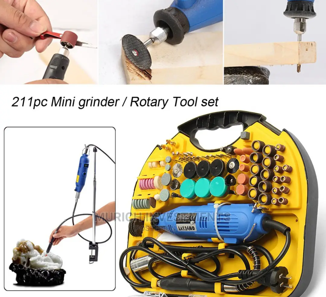 Electric Rotary Drill Grinder Engraver Polisher Tool Set