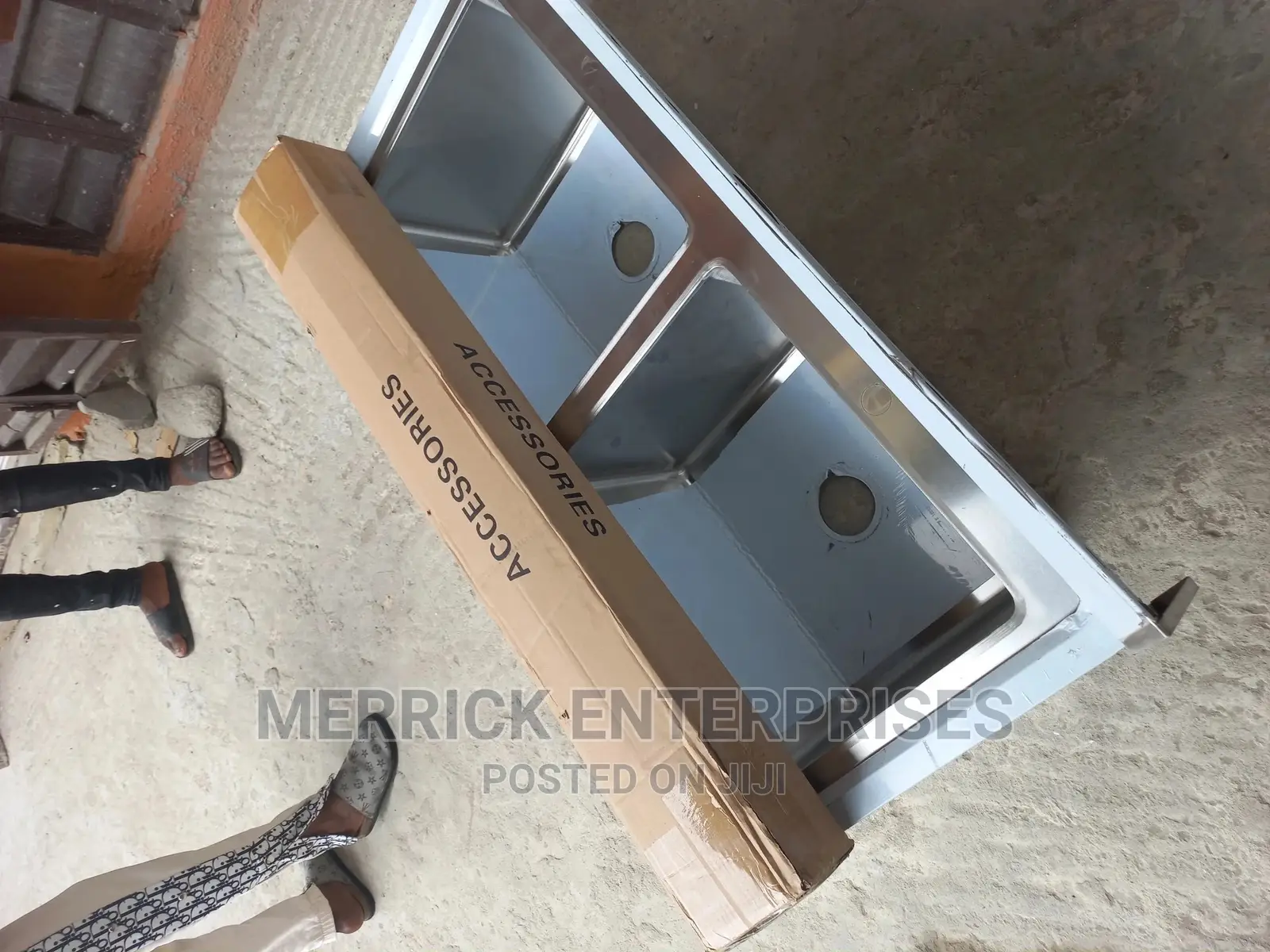 Industrial Stainless Steel Double Sink