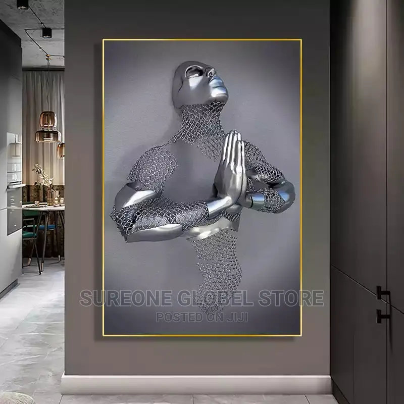 Modern Metal Sculpture Wall Art