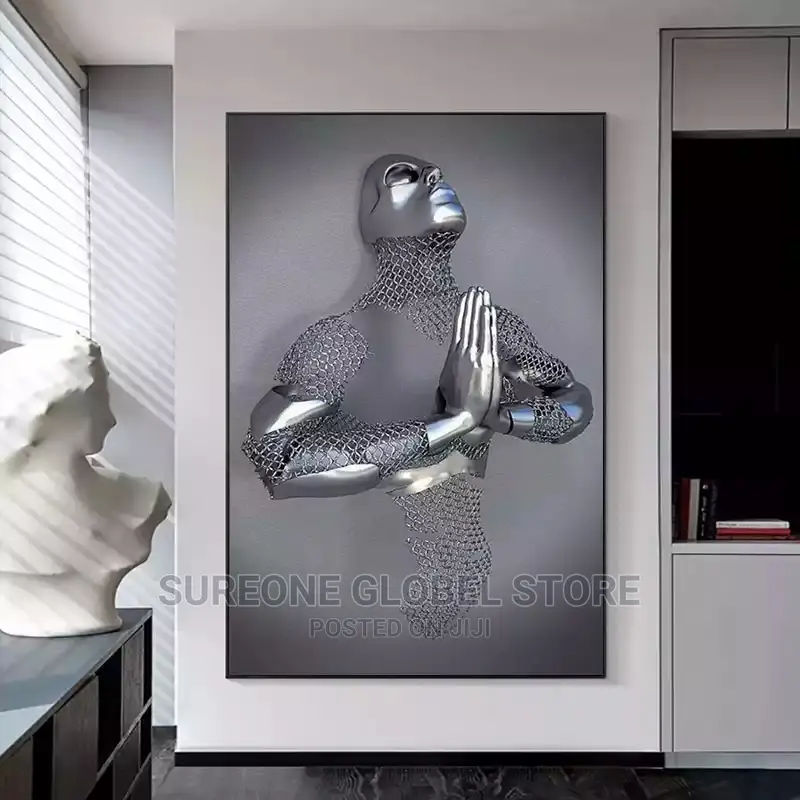 Modern Metal Sculpture Wall Art