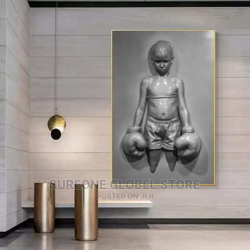 Metal Figure Statue Art Canvas