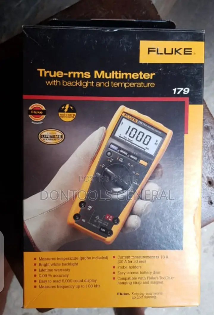 FLUKE 179 True-Rms Digital Multimeter With Built-In Thermome
