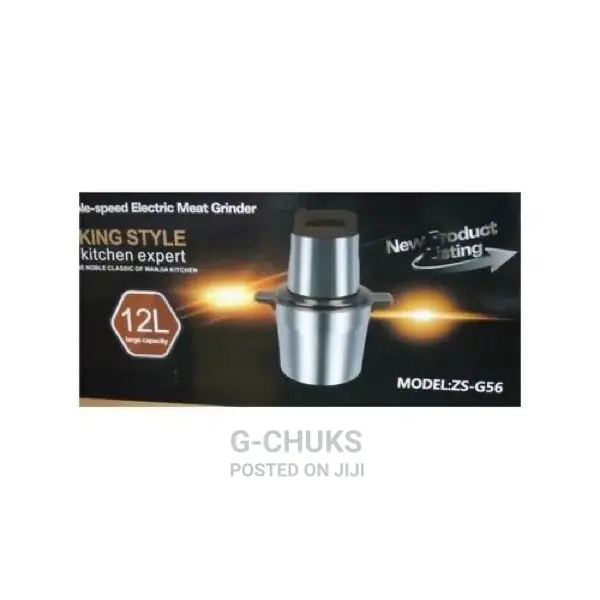 King Style 12L Yam Pounder, Tiger Nut Grinder and Dry Grind