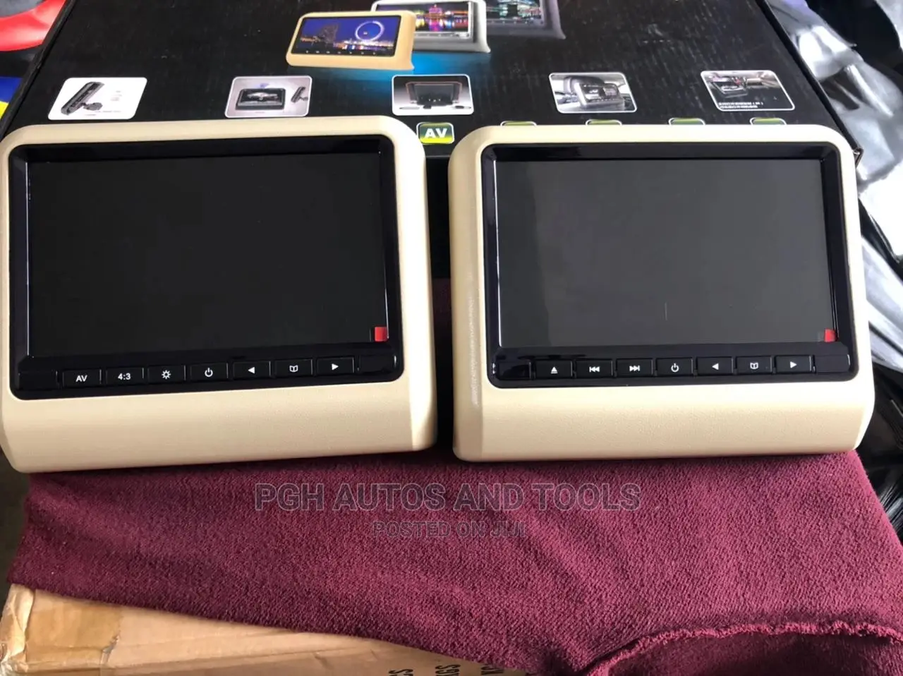 Headrest DVD Full Option (2pcs)