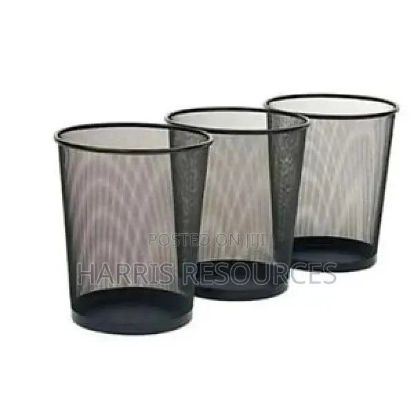 Iron Mesh Waste Bins - 3 PCS