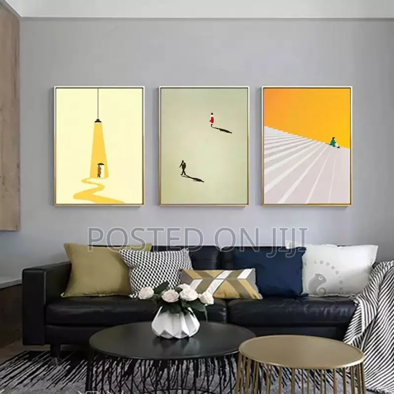 Humorous Posture Prints Modern Wall Colorful Pictures