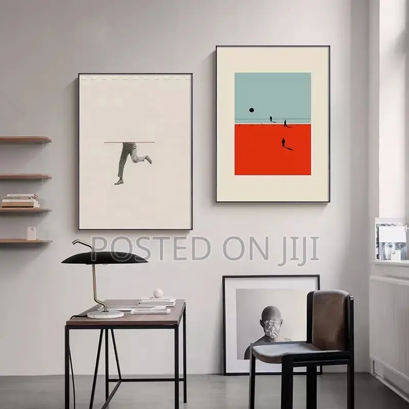 Humorous Posture Prints Modern Wall Colorful Pictures