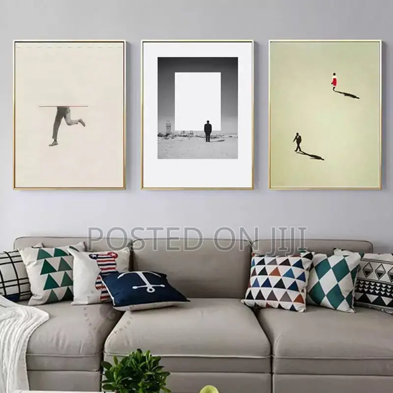 Humorous Posture Prints Modern Wall Colorful Pictures