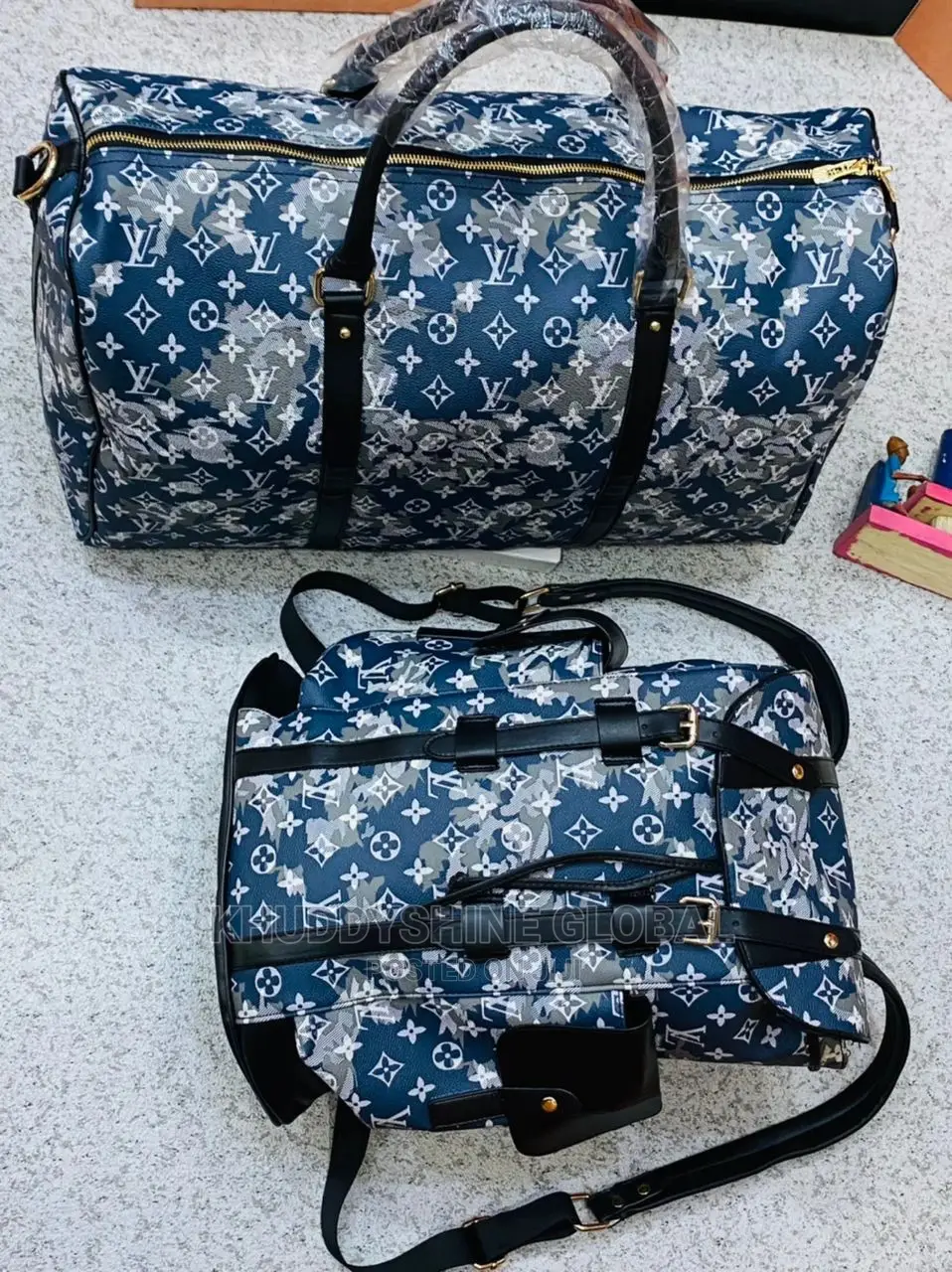 Real Luxury Lacoste and Louis Vuitton Duffle Bag and Backbag