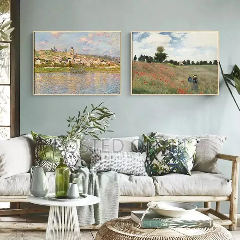 Famous Monet Canvas Painting Nordic Poster Print