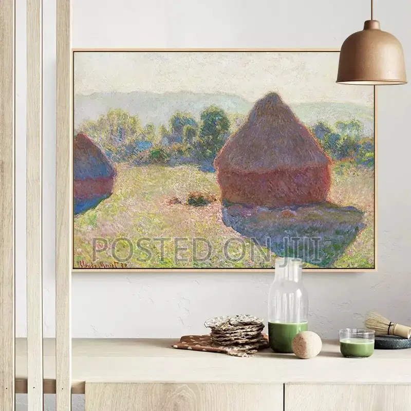Famous Monet Canvas Painting Nordic Poster Print