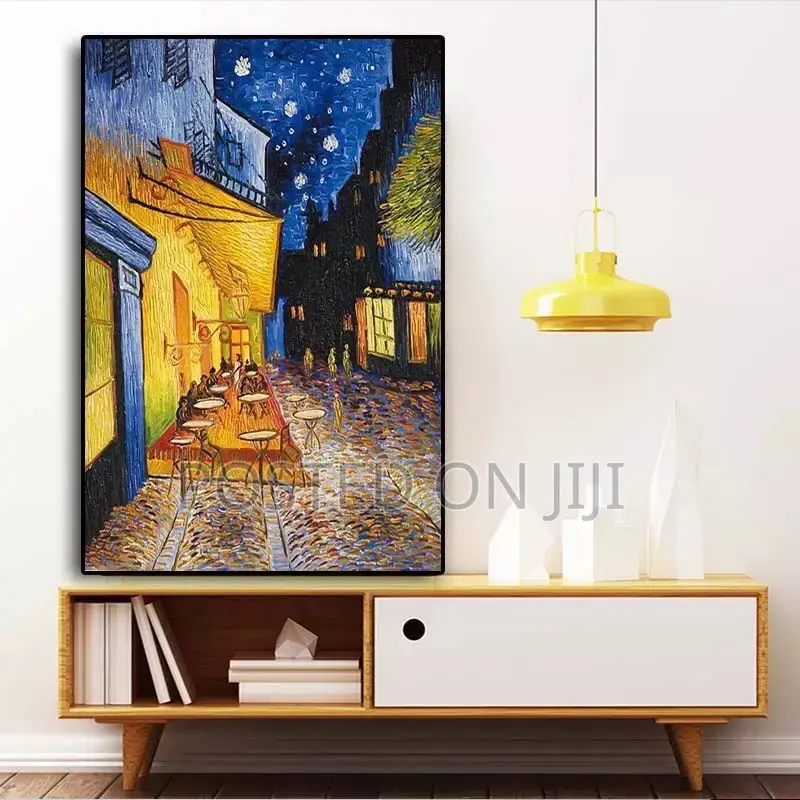 Famous Van Gogh Cafe Terrace at Night Oil Painting