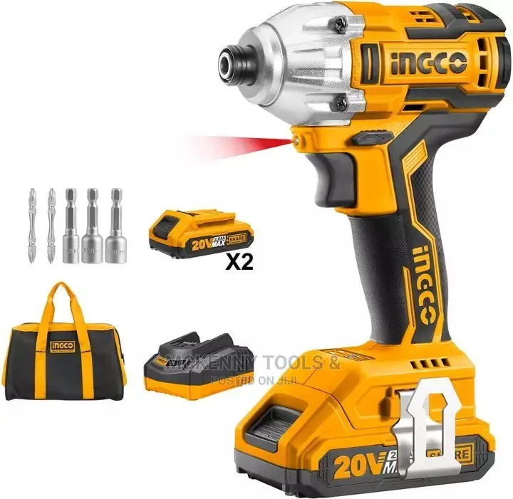 Lithium-Ion Impact Driver: 170nm Ingco Brushless Motor