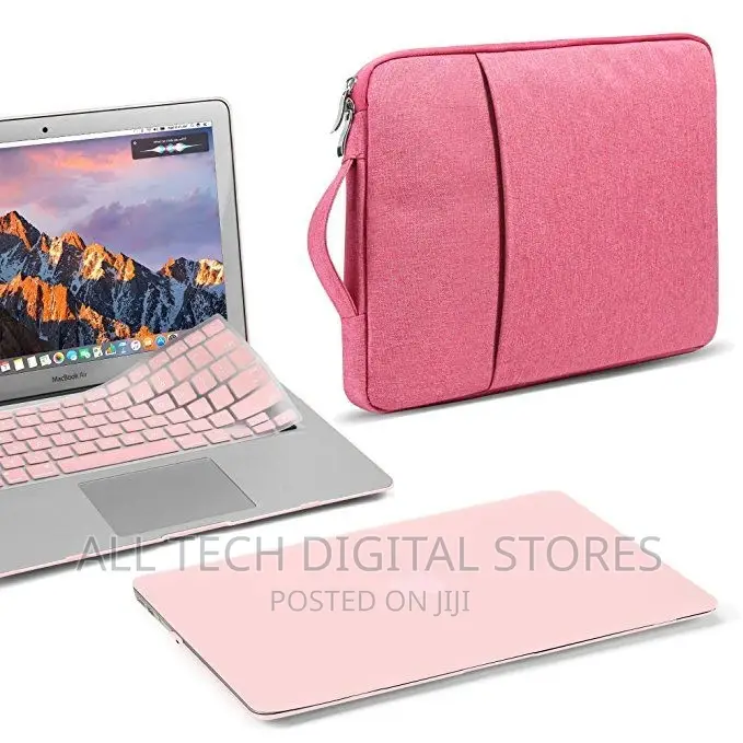 13.3 Inches Laptop Sleeve With Handle Rose-Red