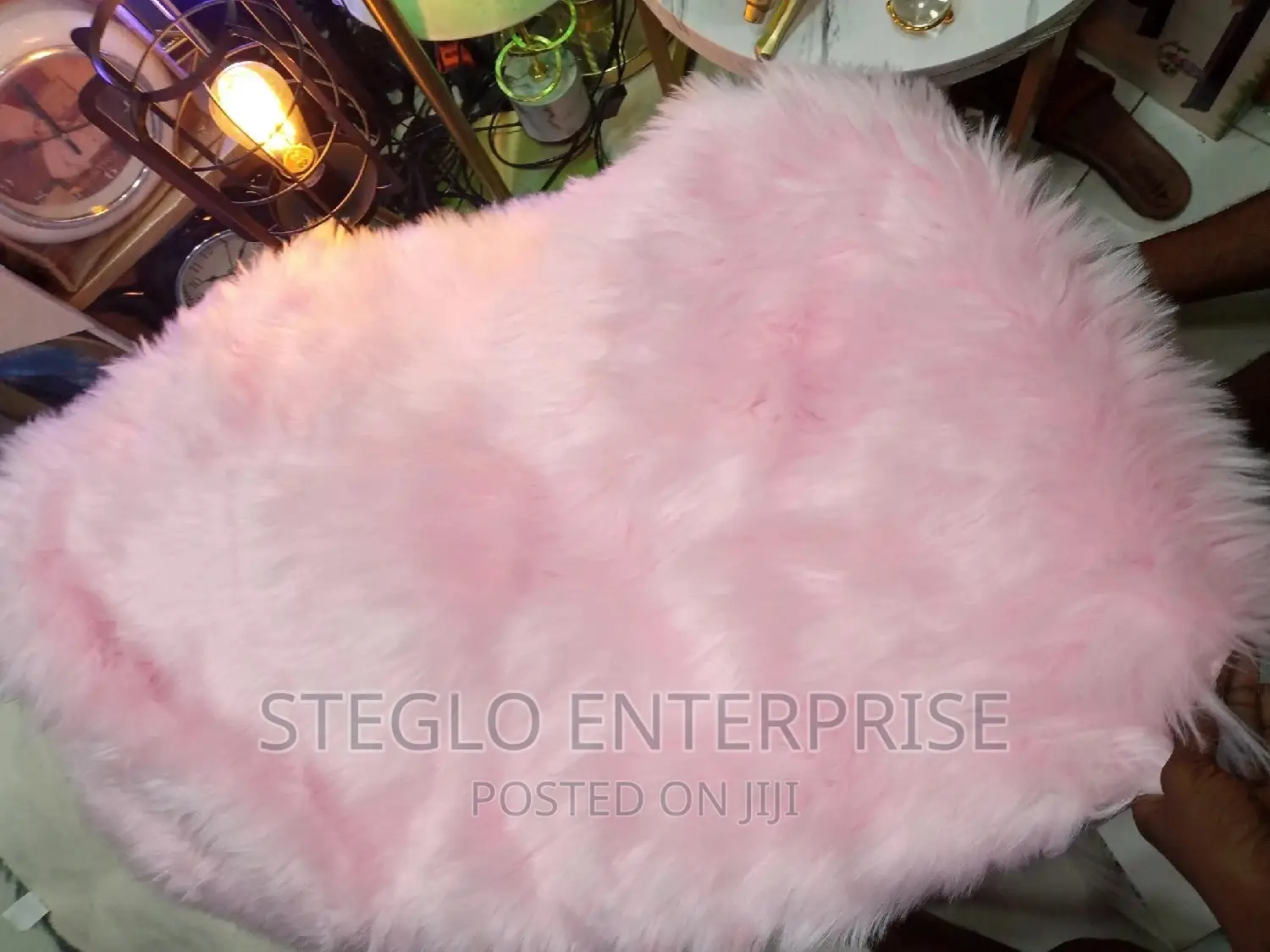 Luxury Turkish Pink Fur Rugs