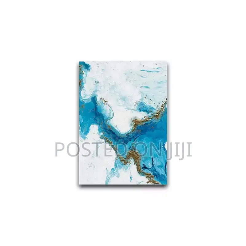 Ocean Blue Abstract Wall Art Canvas Painting and Prints