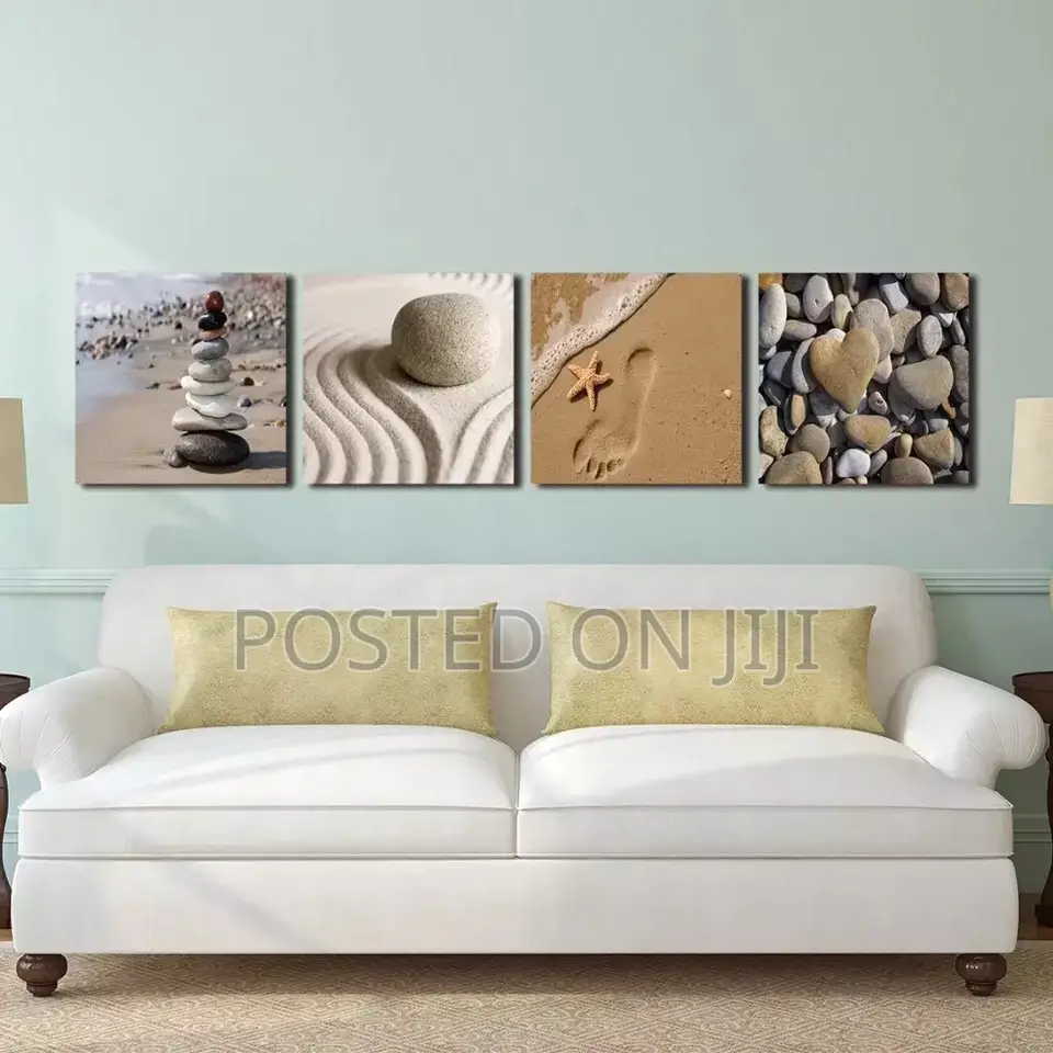 4 Panel Romantic Beach Theme