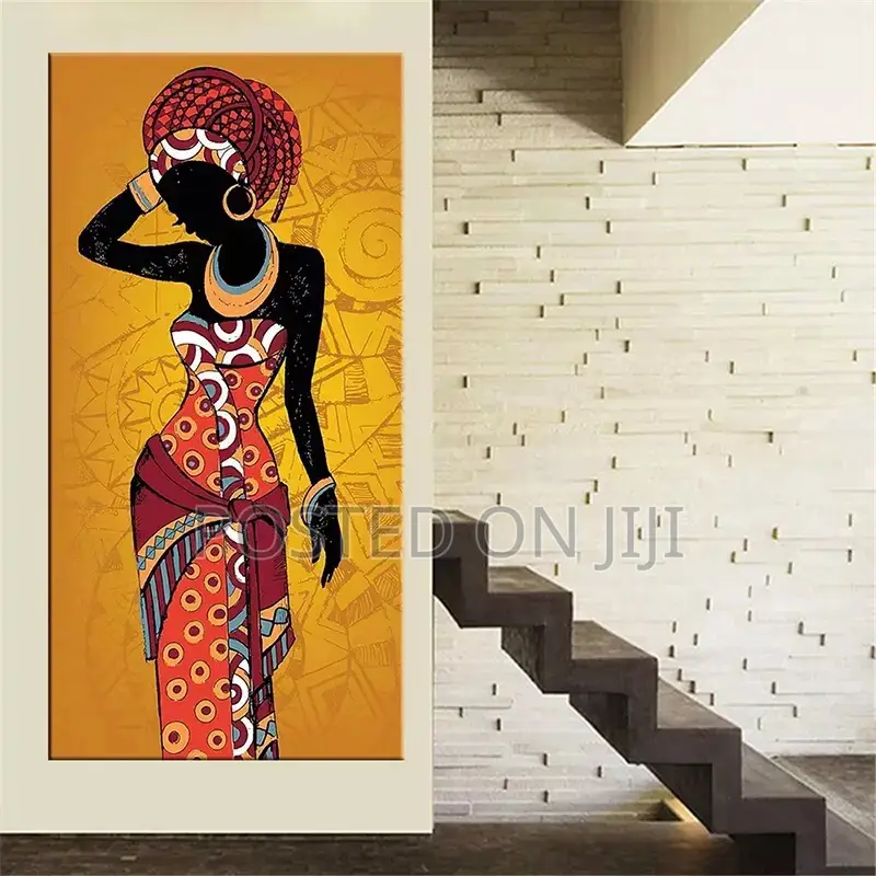 African Black and Gold Woman Scandinavier