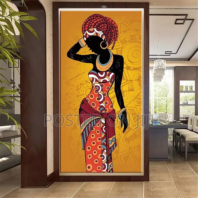 African Black and Gold Woman Scandinavier