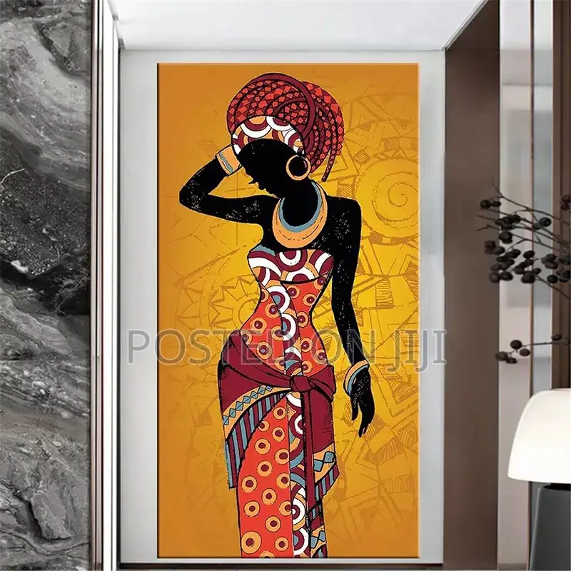 African Black and Gold Woman Scandinavier