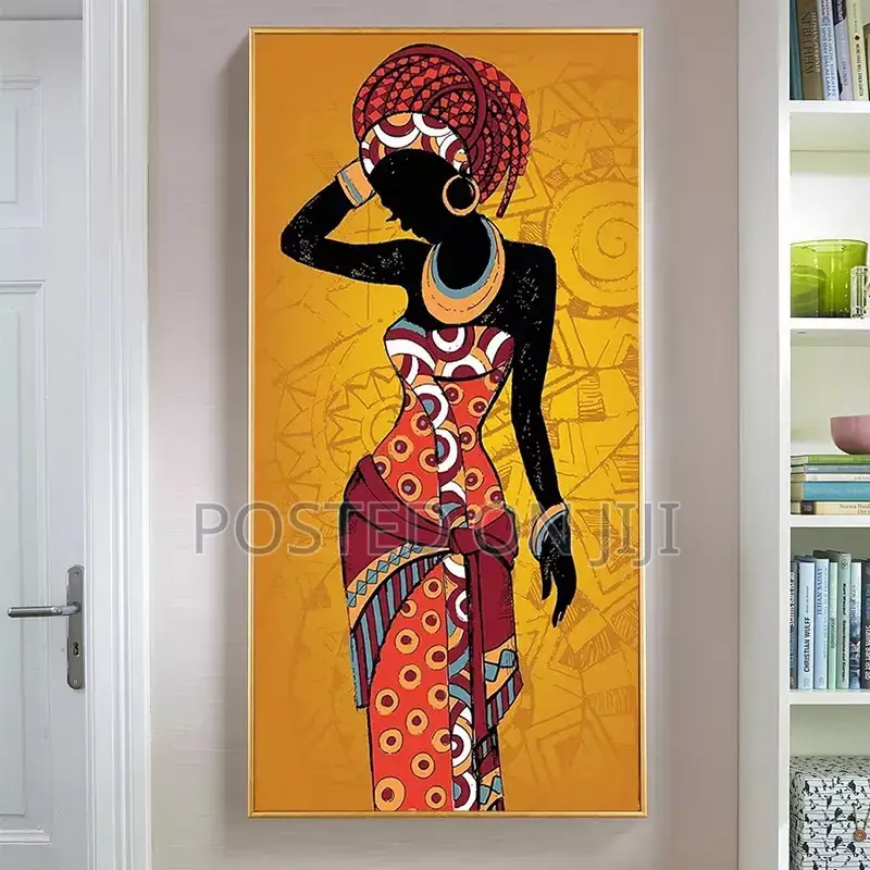 African Black and Gold Woman Scandinavier