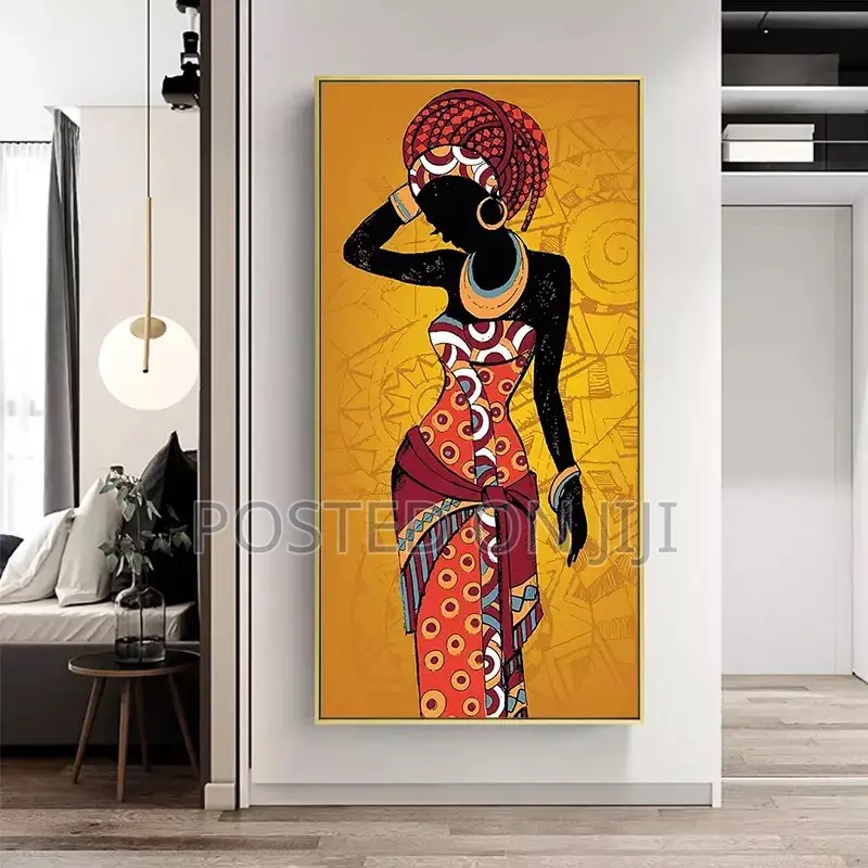 African Black and Gold Woman Scandinavier