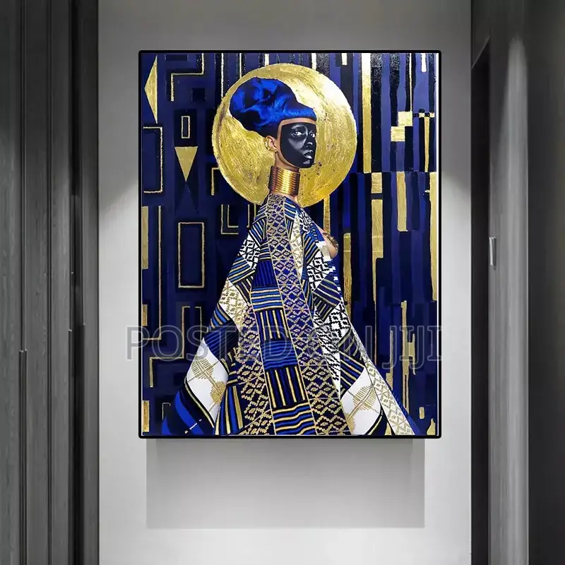African Graffiti Woman Picture Canvas Painting