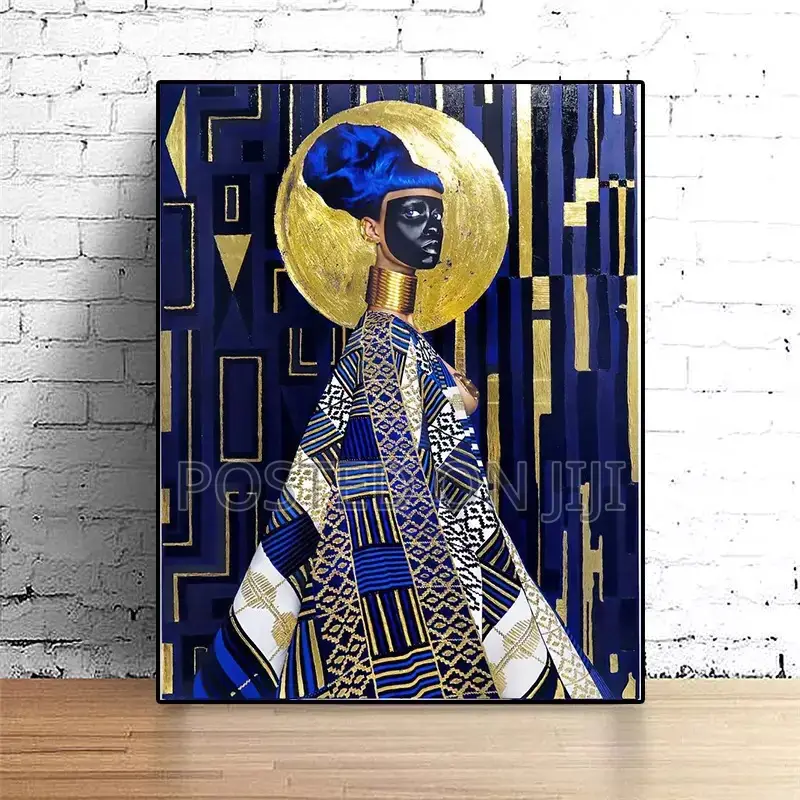 African Graffiti Woman Picture Canvas Painting