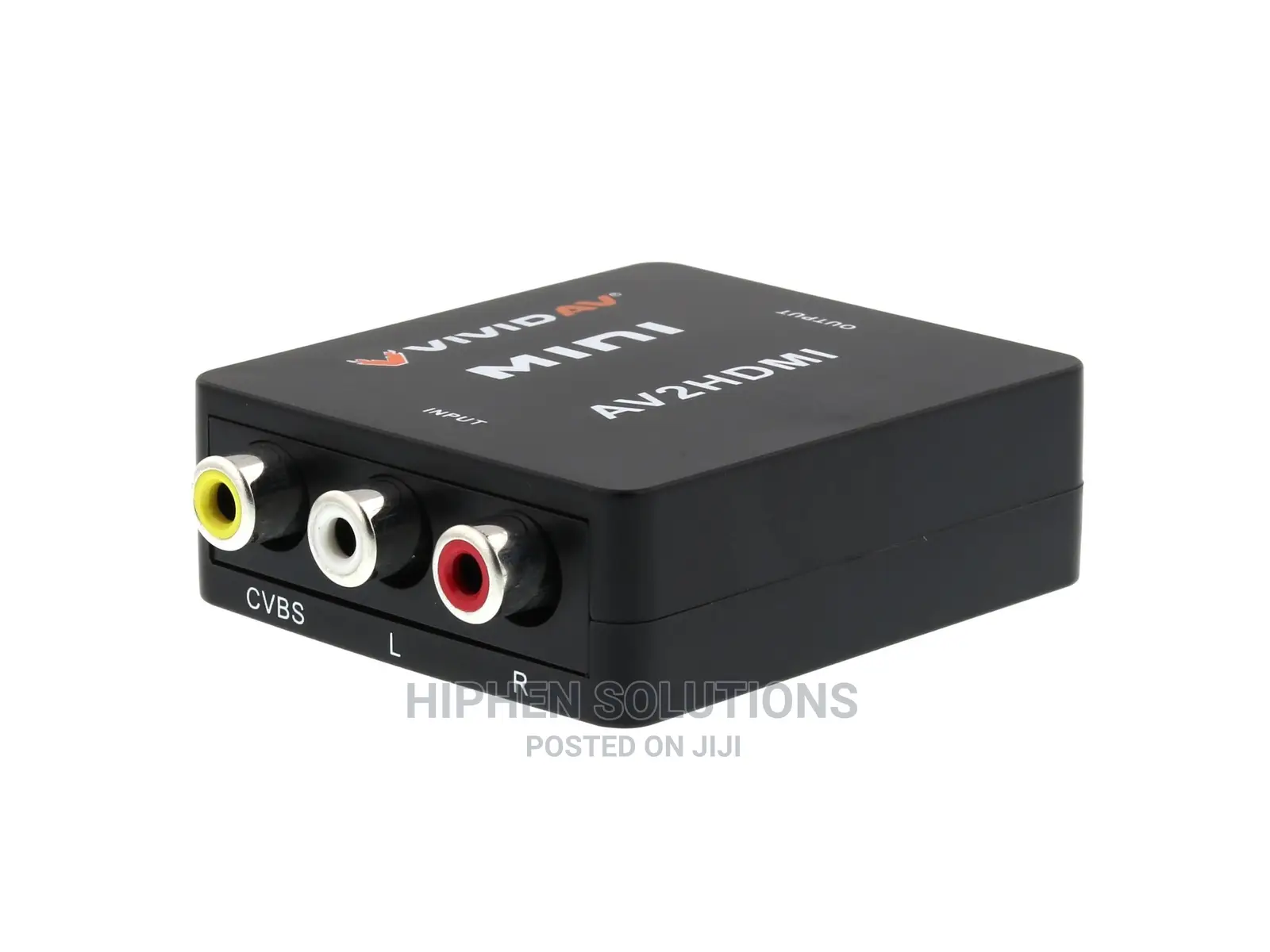 Adapter to Transfer RCA to HDMI Signal (+Audio) Black