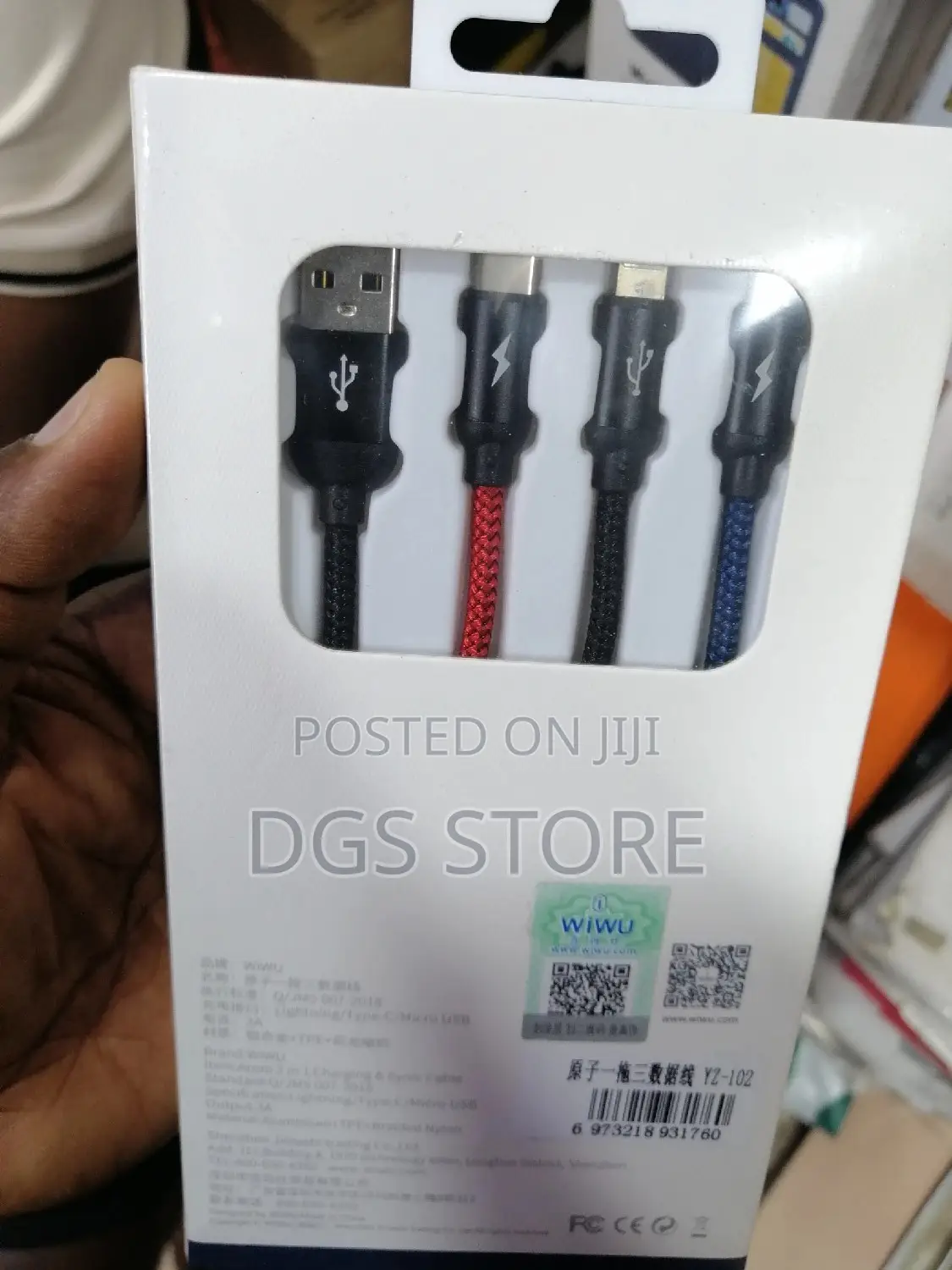 Wiwu ATOM Charging Synic Cable 3 in 1