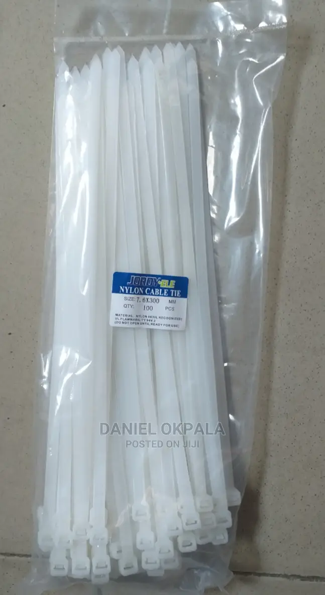 Nylon Cable Tie, 7.6x300mm White