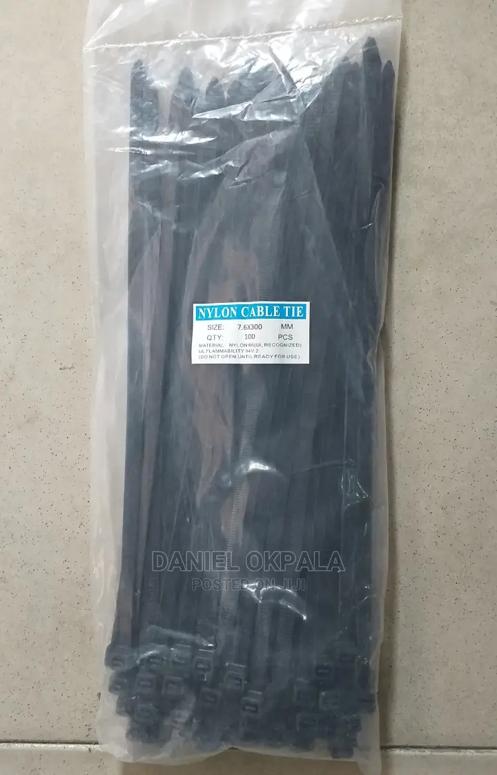 Nylon Cable Tie, 7.6x300mm, Black