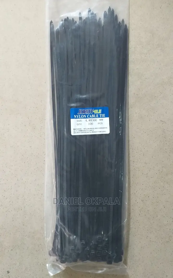 Nylon Cable Tie, 4.8x300mm, Black