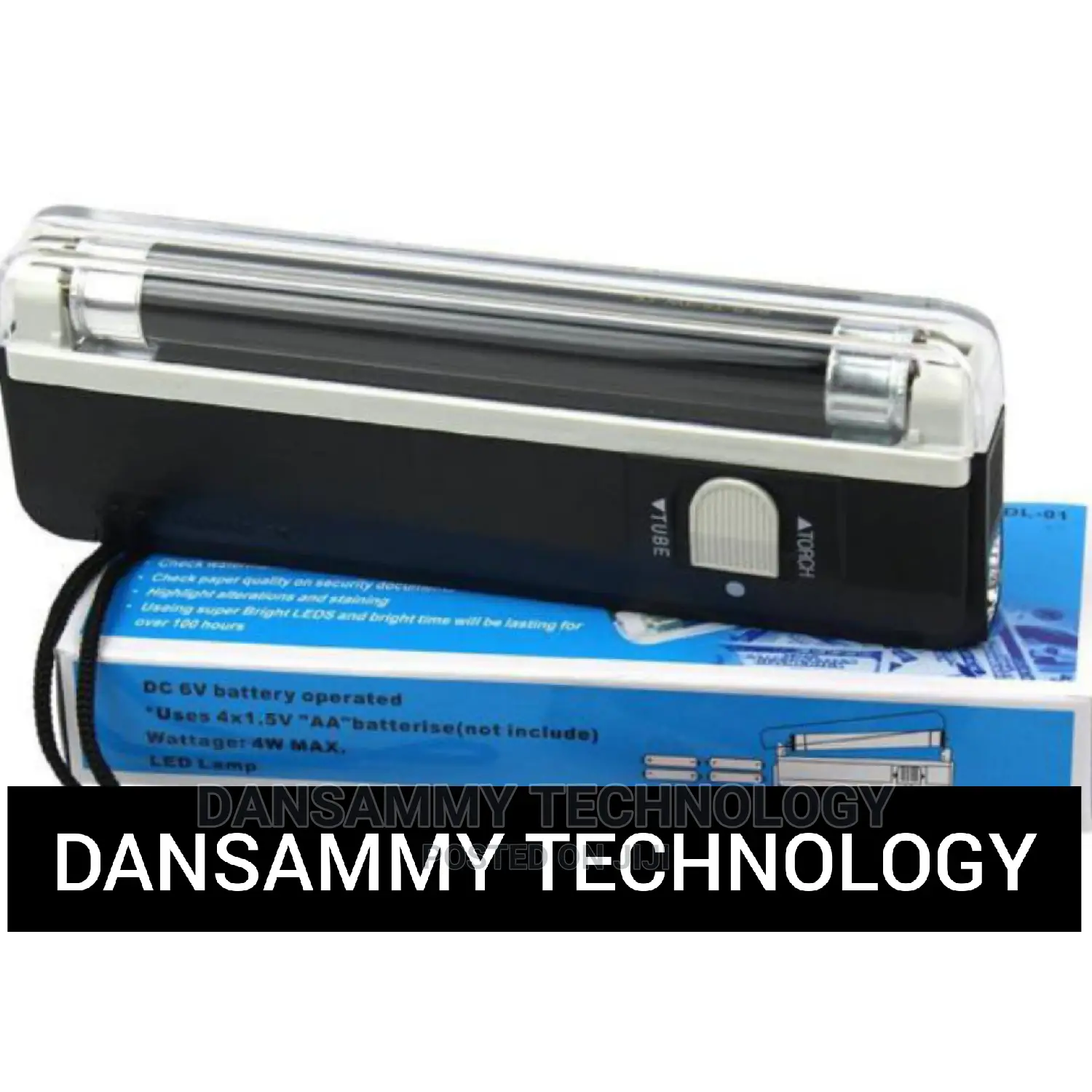 Fake Money Detector Uv and Mg Light Battery Electricity