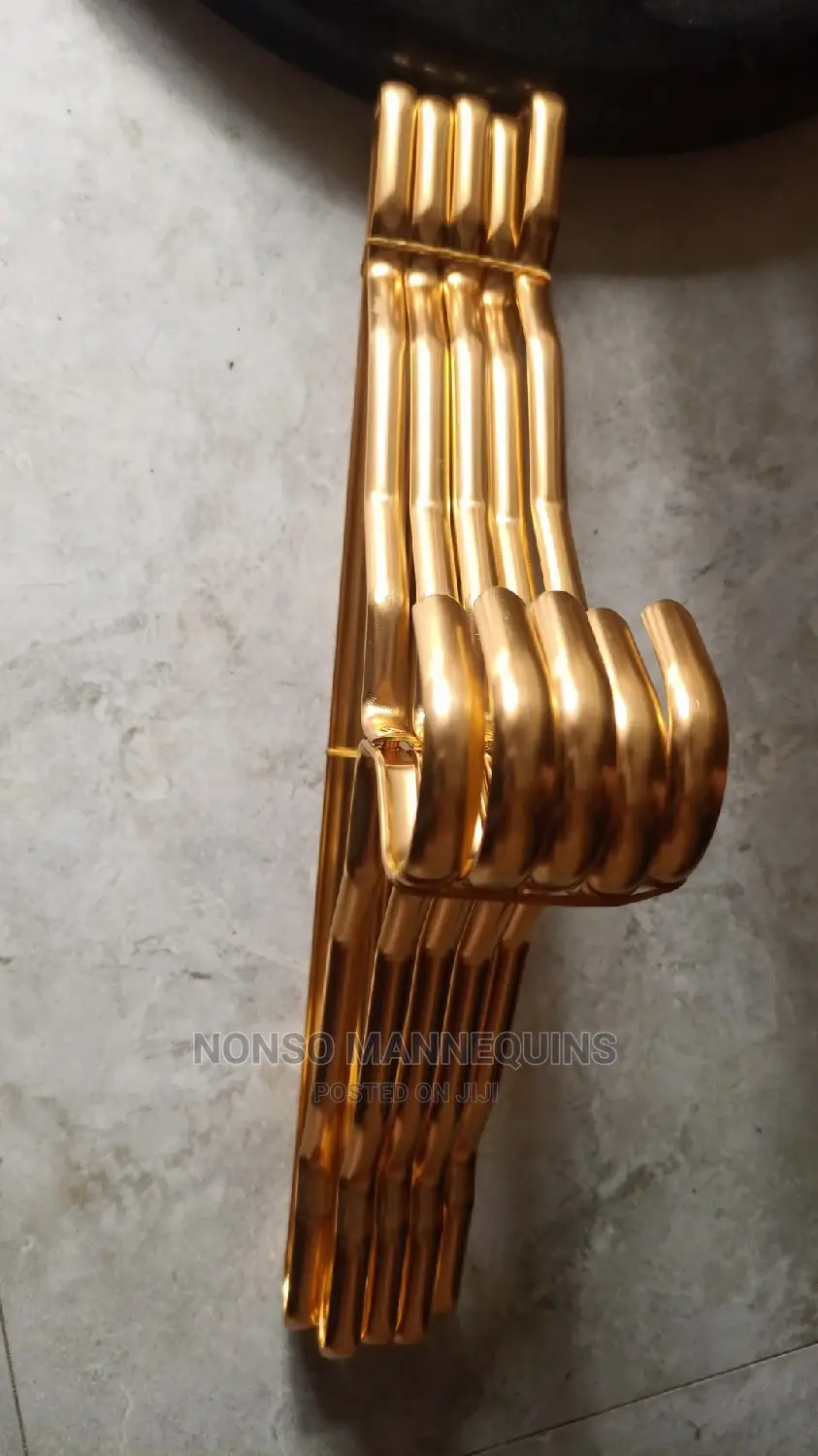 Pure Gold Chrome Clothes Display Hangers